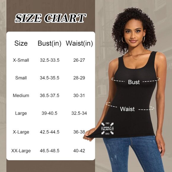 Comfortable & Stylish 5 Piece Tank Tops Set for Women - Scoop Neck Essentials - Picture 6 of 6